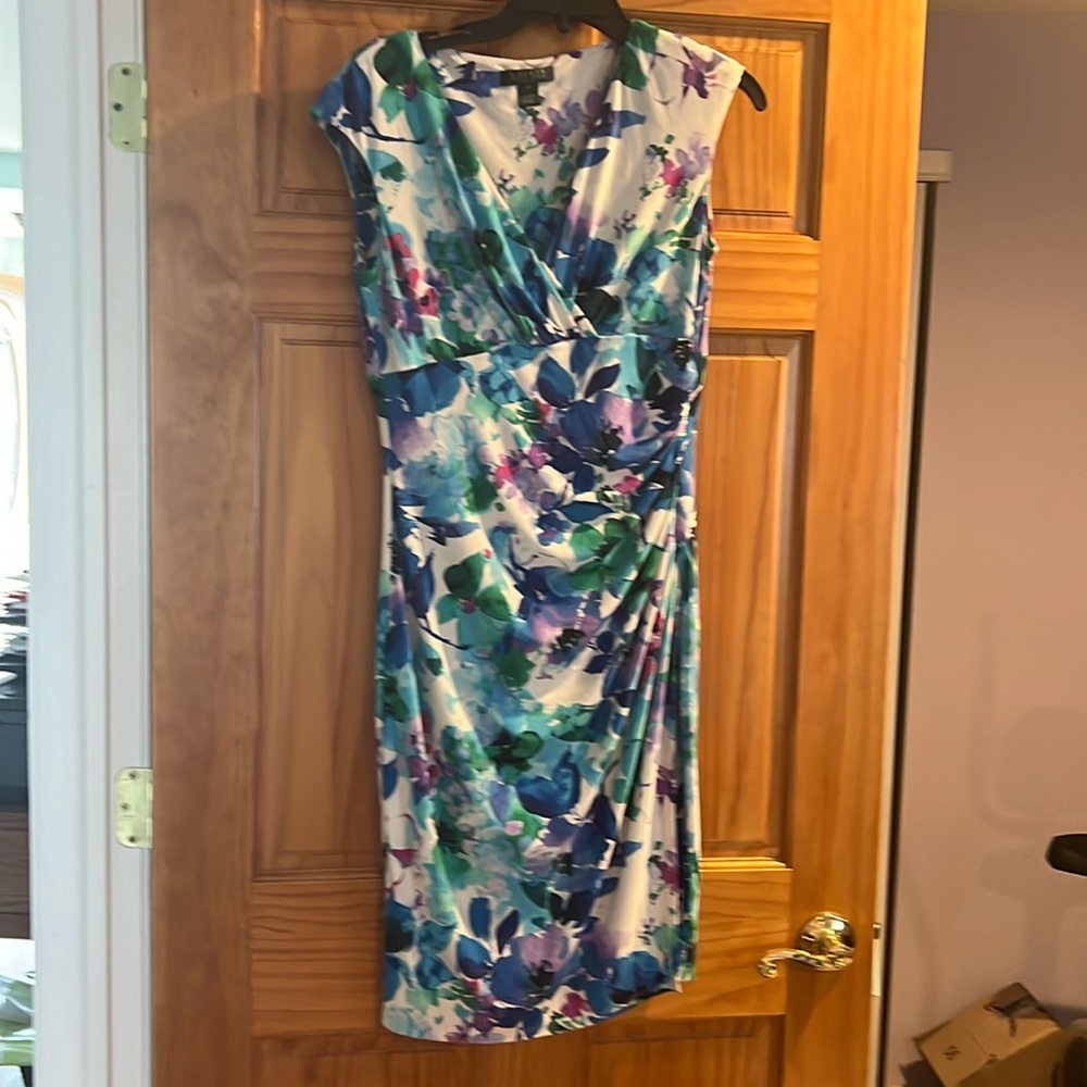 Lauren Ralph Lauren Sleeveless Floral Dress Size 10